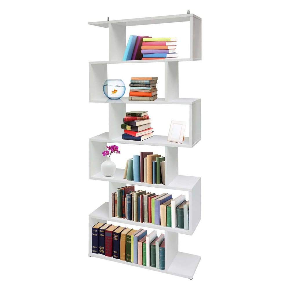 Bibliothèque effet bois blanc 50x25 cm - Maisons du Monde