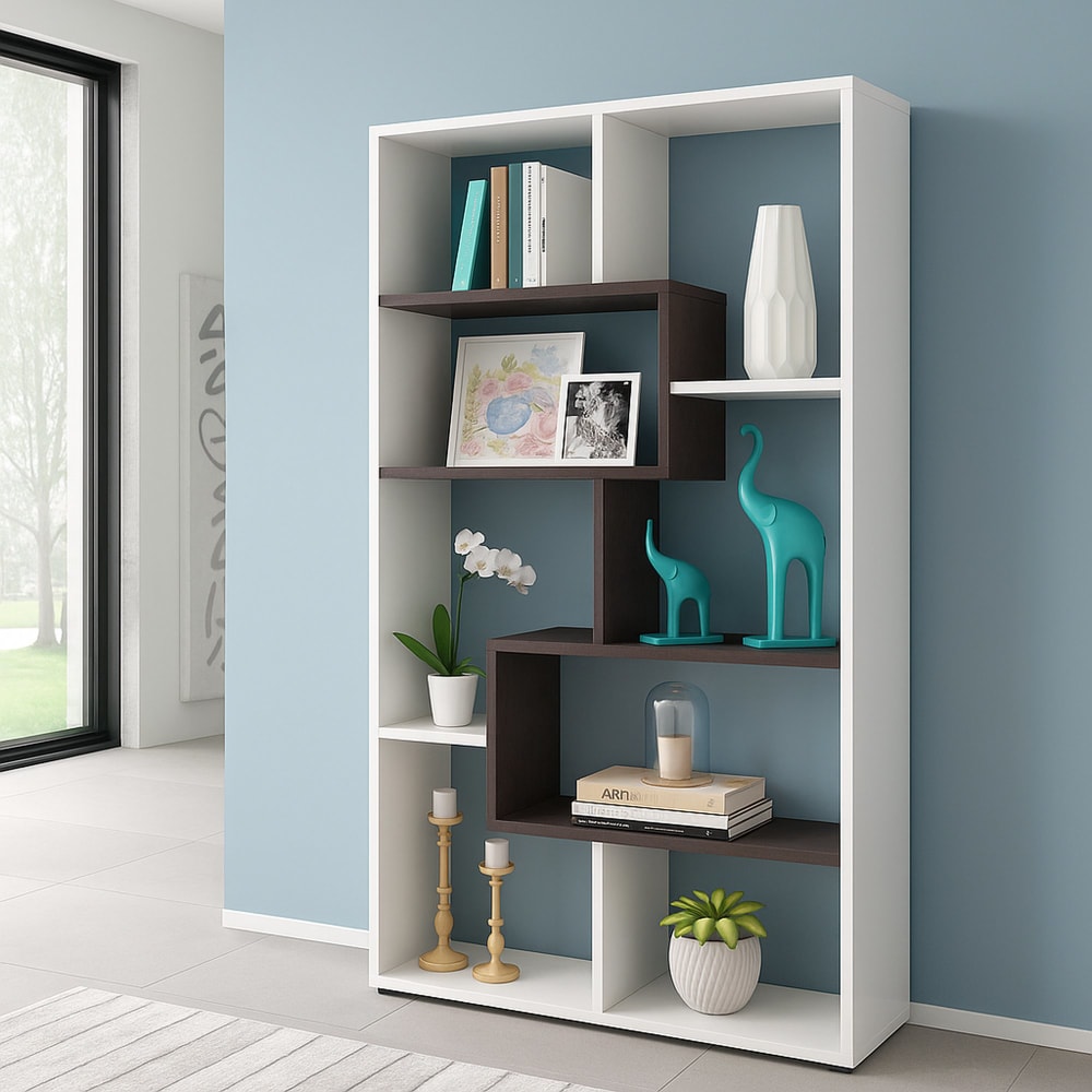 Bibliothèque effet bois blanc, oxyde 80x25 cm - Maisons du Monde