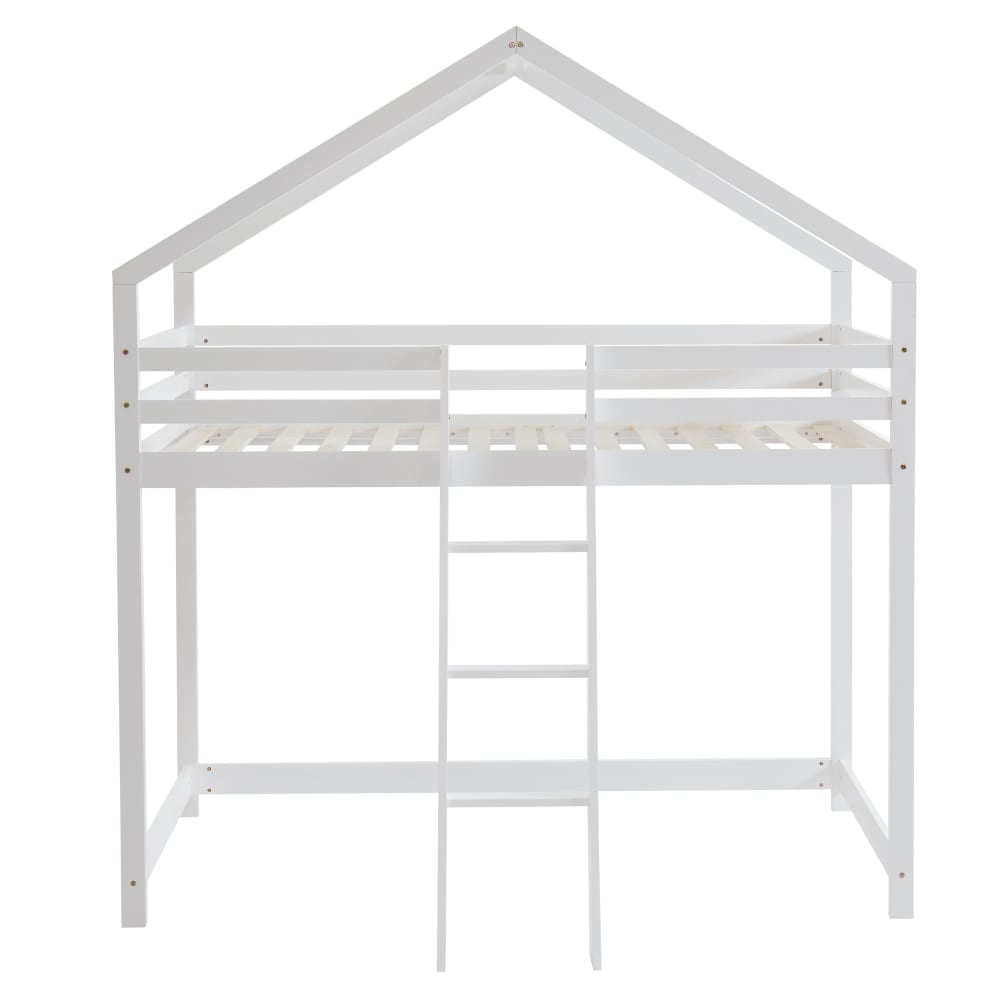 Baita - Lit mezzanine   pin blanc sommier inclus 90x190