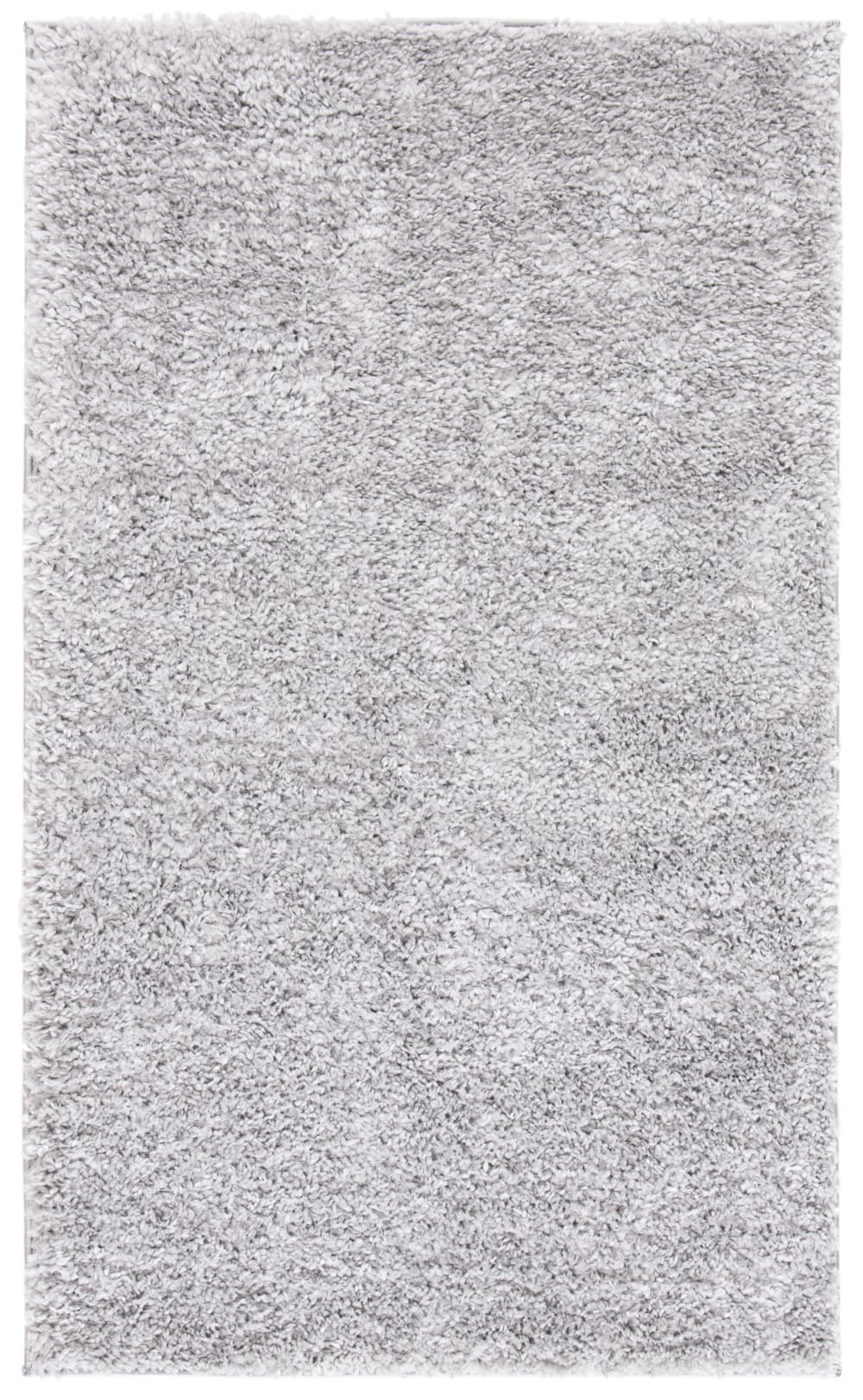 Tapis shag en polypropylène argent, 91 x 152 cm