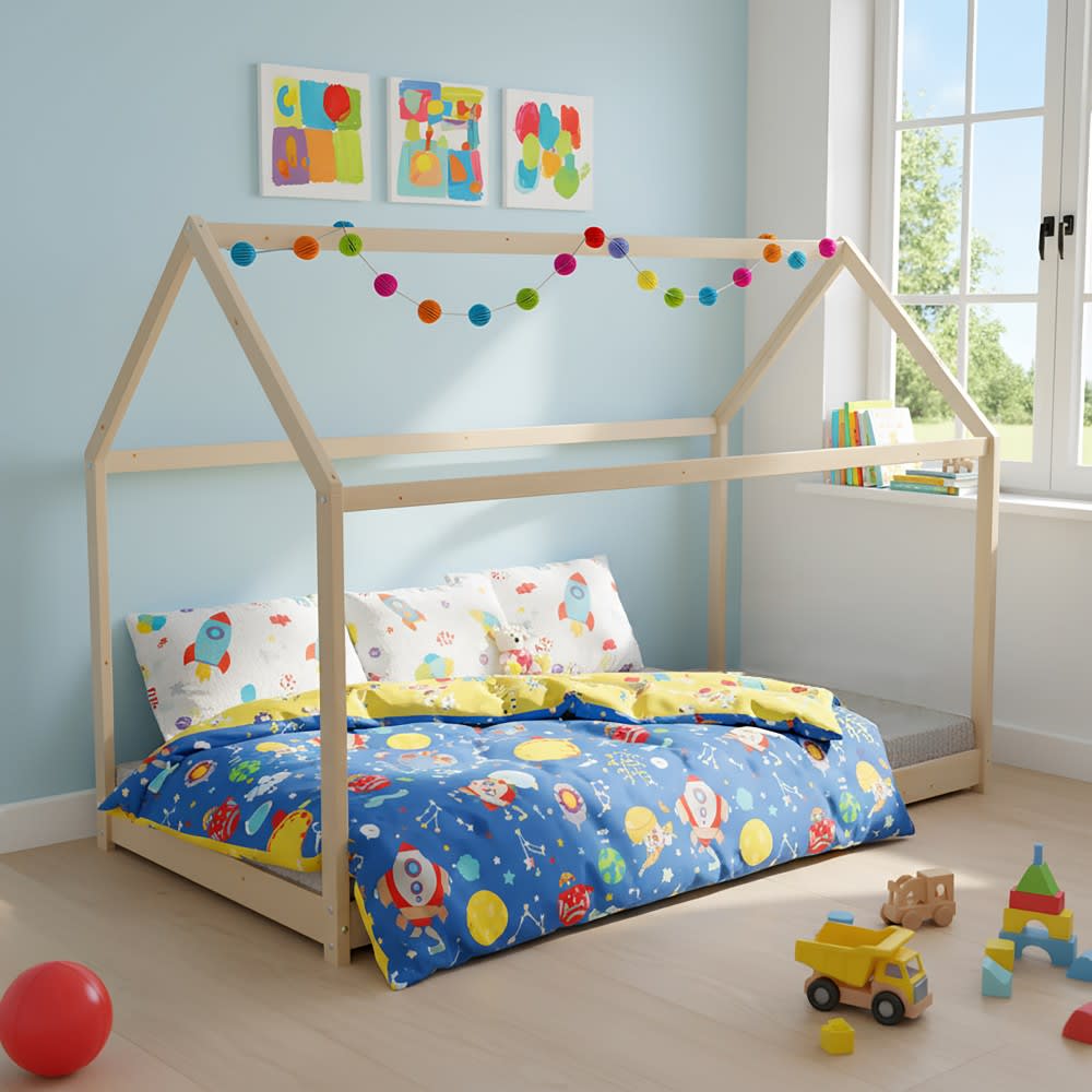 Hausbett mit Lattenrost Natur 70x140 - Maisons Du Monde