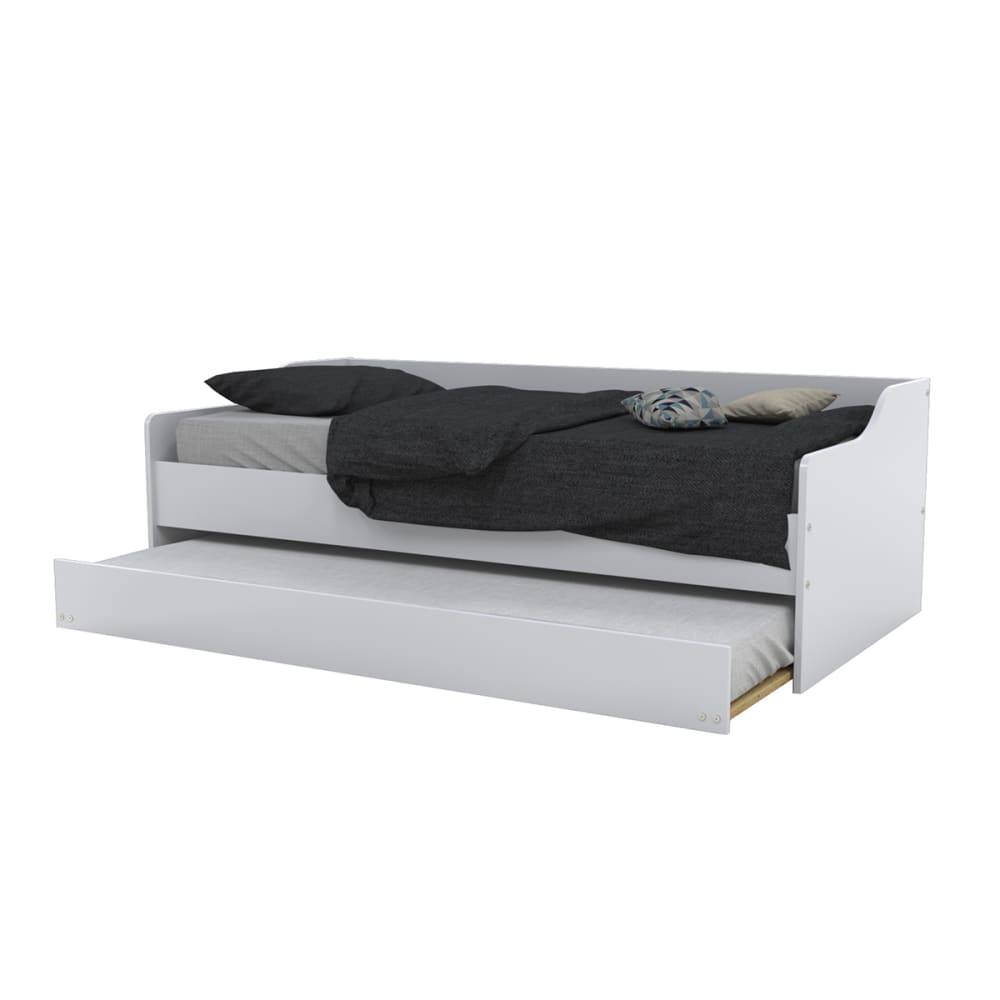 Lit gigogne avec 1 tiroir lit, blanc, 90x190 cm