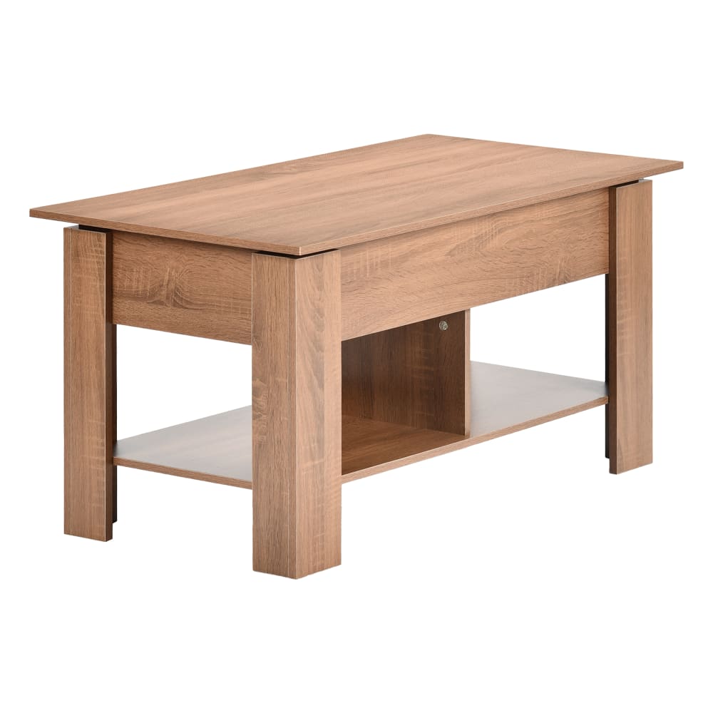 Console bois relevable avec rangement