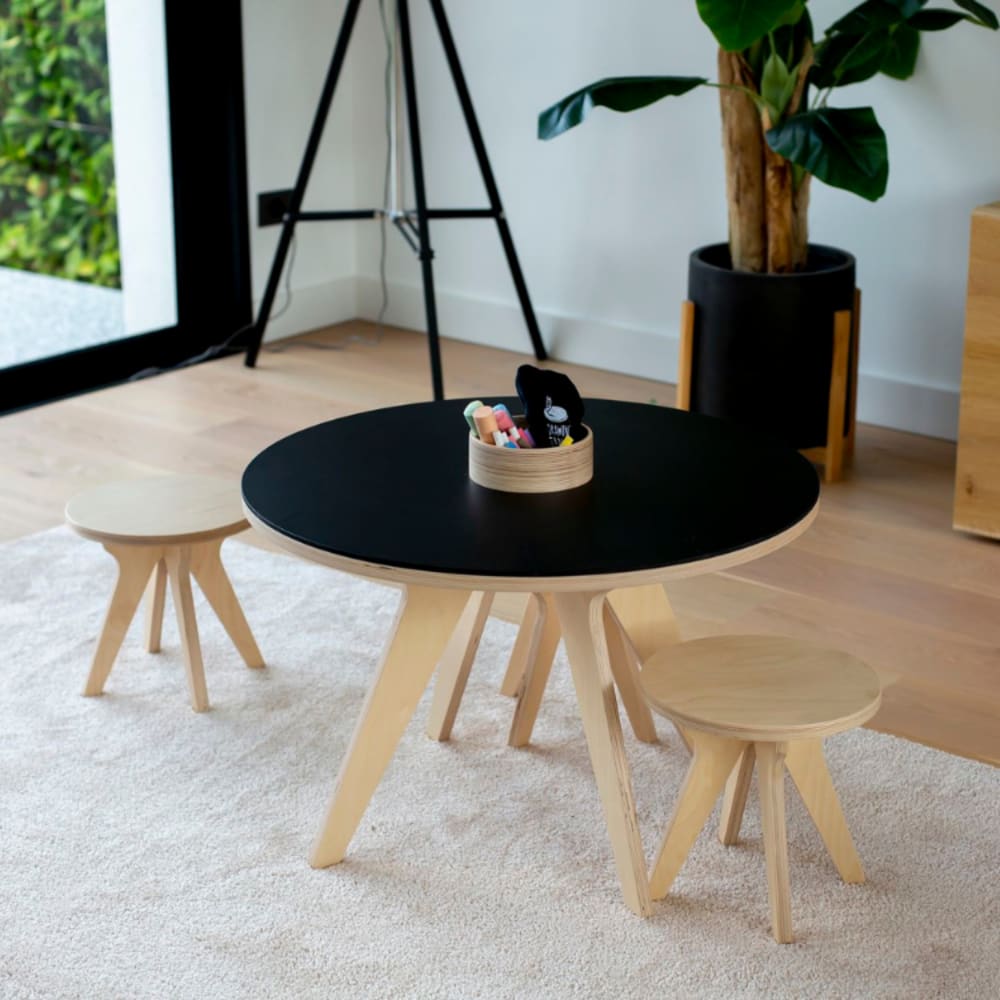 Set di 2 sgabelli in legno di betulla - Drawin'table