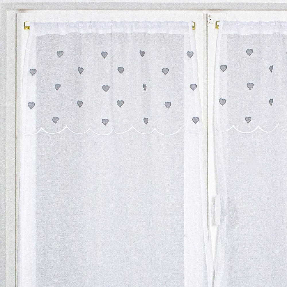 Paire vitrages gris 60x160cm - Maisons du Monde