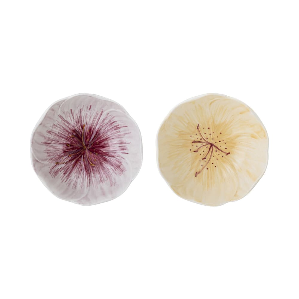 cuencos de gres violeta  lote de 2 