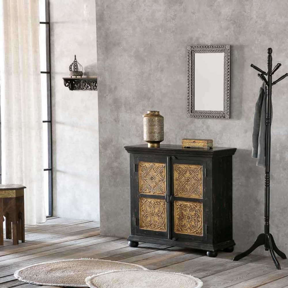 Portavelas de metal dorado 15x15x23.5 - Maisons du Monde
