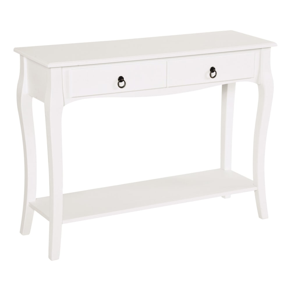 Mesa consola 100x33x75 cm blanco
