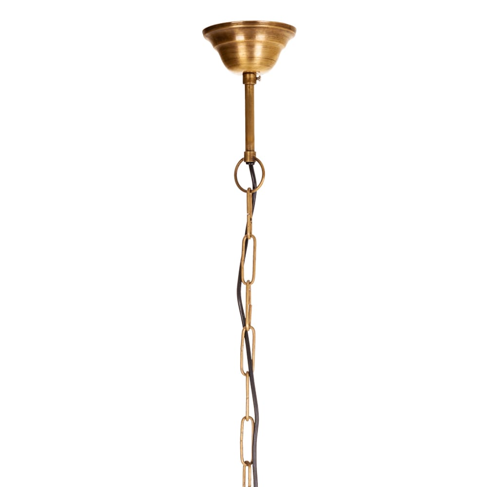 Lámpara de techo de metal dorada 44x44x28 - Maisons du Monde