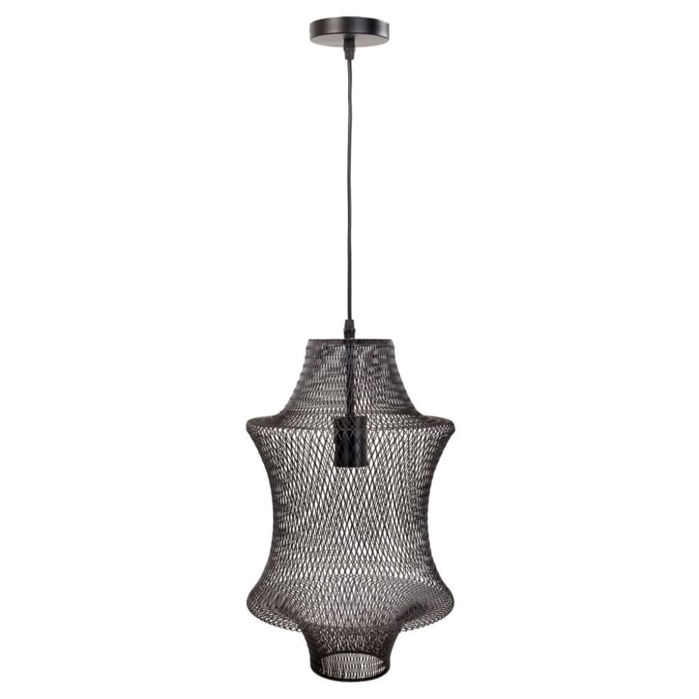 lampara de techo de metal negro 29x29x40120h cm