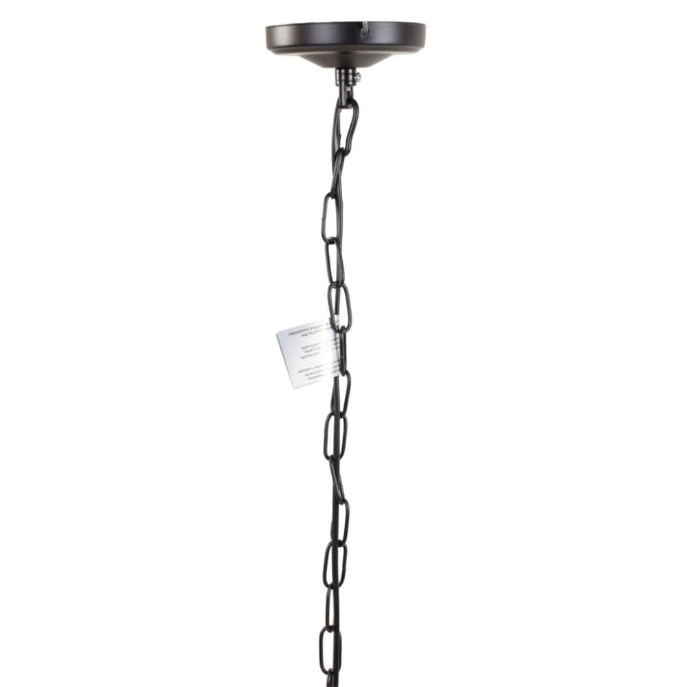 Lámpara de techo de metal negro 19,5x19,5x34/123h cm - Maisons du Monde
