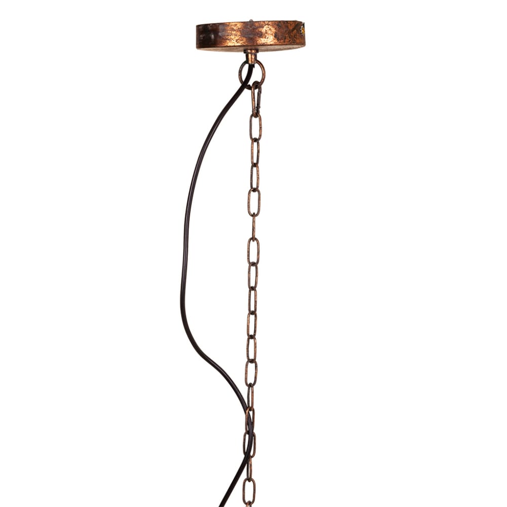 Lámpara de techo de metal dorada 50x50x64/133 - Maisons du Monde