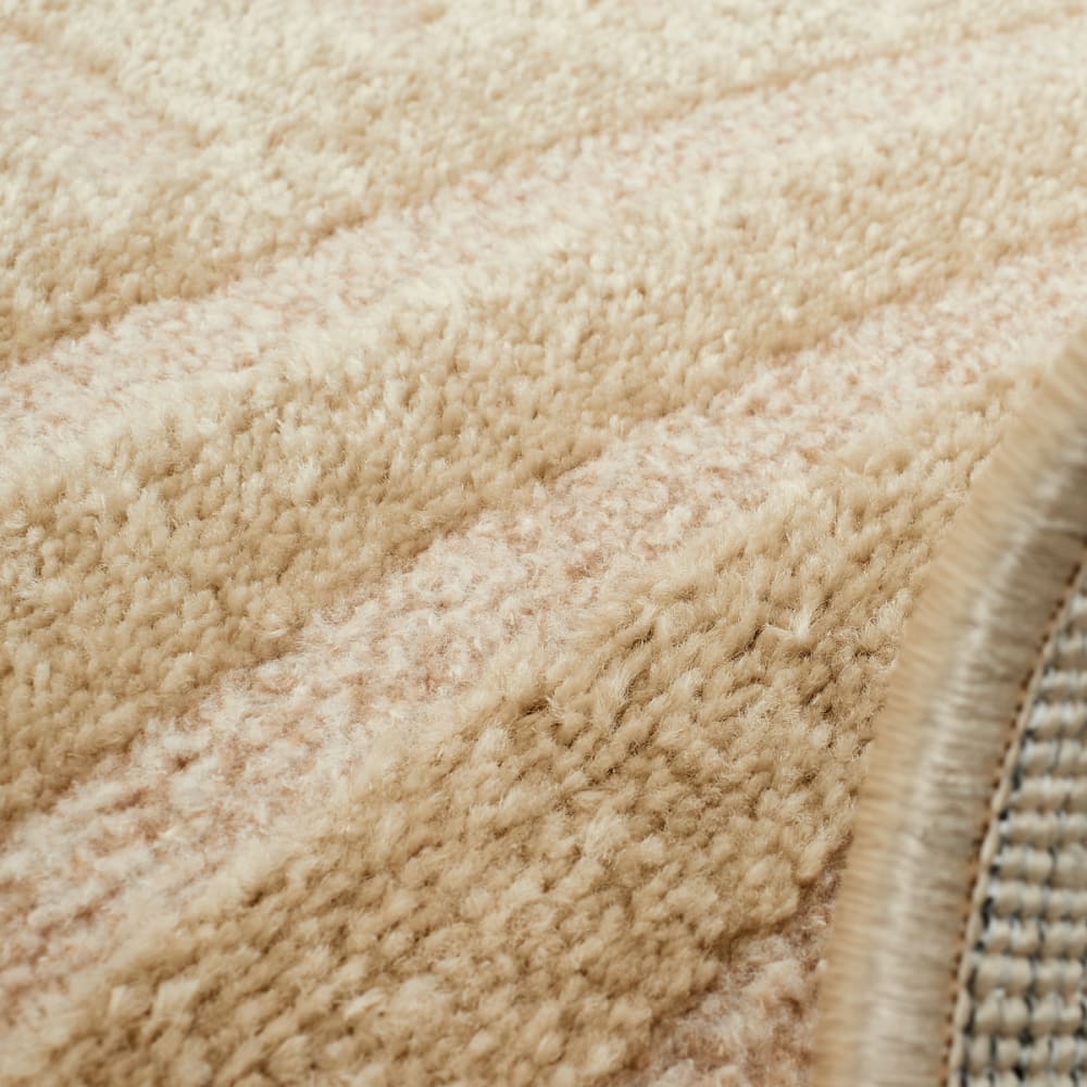 Tapis de couloir motif arc en relief beige - 80x150 — vue 4