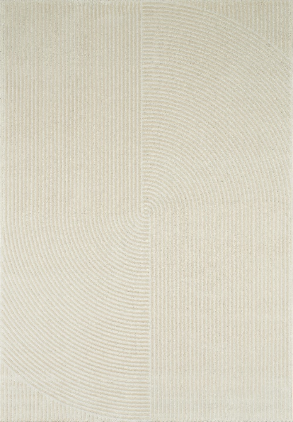 Tapis motif en relief crème - 200x290