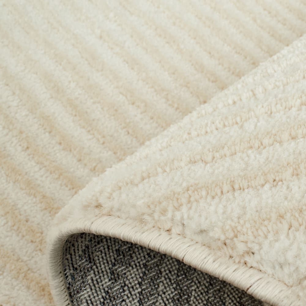 Tapis crème motif en relief- 120x160 — vue 4