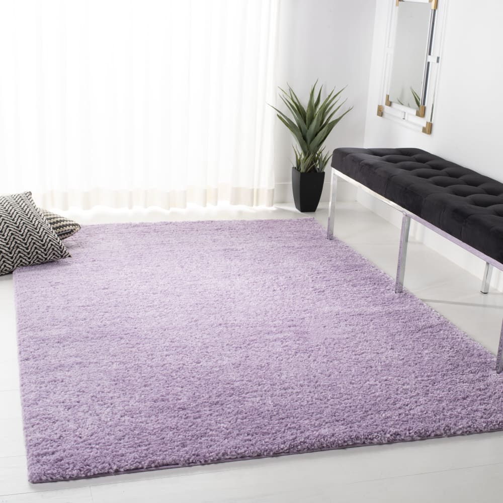 Tapis shag en polypropylène violet, 160 x 229 cm — vue 3