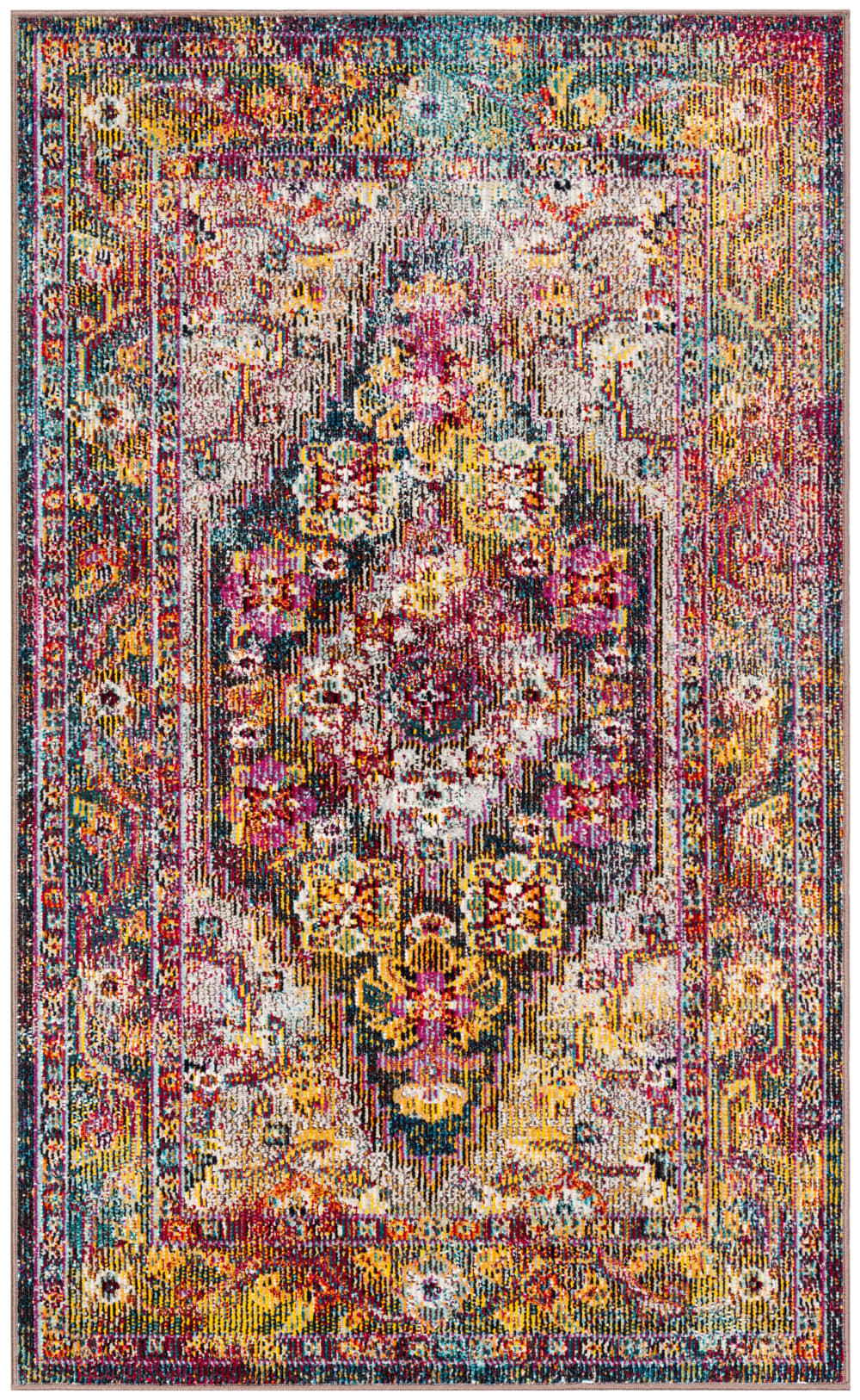 Tapis bleu 122 x 183 cm