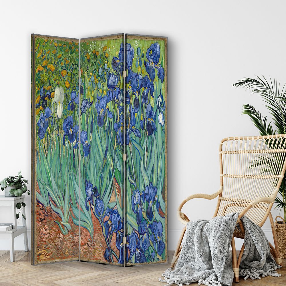 Paravent - Cloison Iris - Vincent Van Gogh cm 110x150 (3 volets)