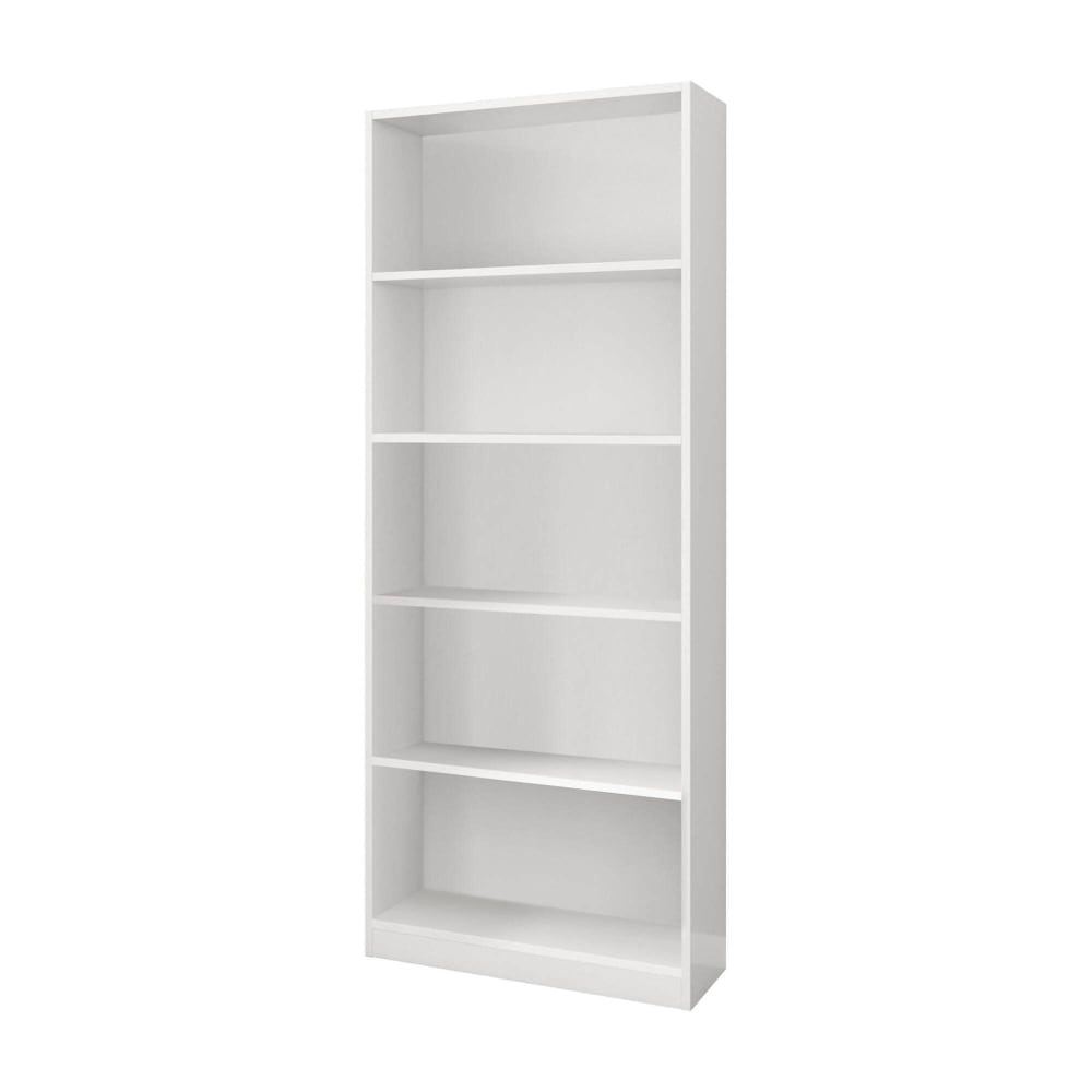 Dmora Bücherregal in weißer Holzoptik, 80 x 28 x 201 cm style modern - Holz