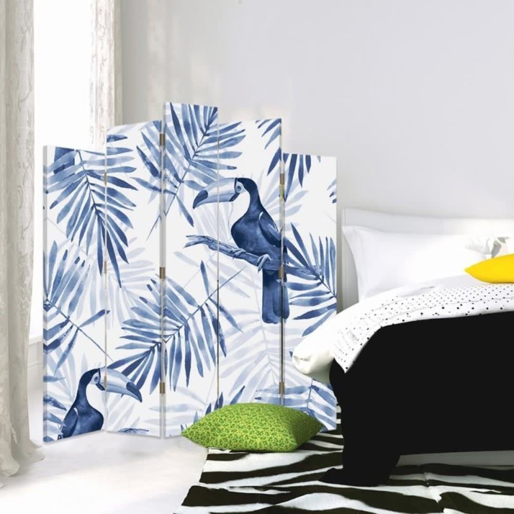 Biombo Birds Of Paradise - cm. 180x170 (5 paneles) - Maisons du Monde