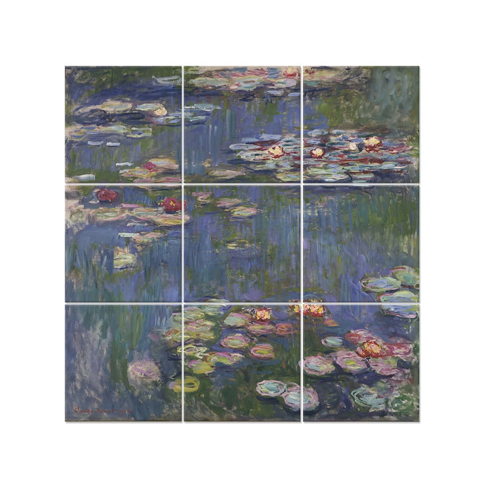 Panel Decorativo Nenúfares - Claude Monet cm. 150x150 (9x)