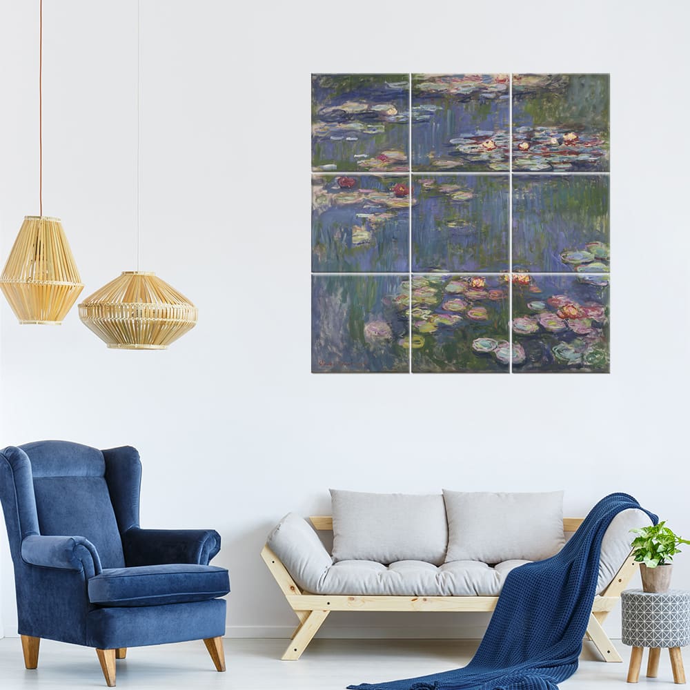 Quadro XXL Lo Stagno Con Ninfee - Claude Monet cm. 150x150 (9 x)