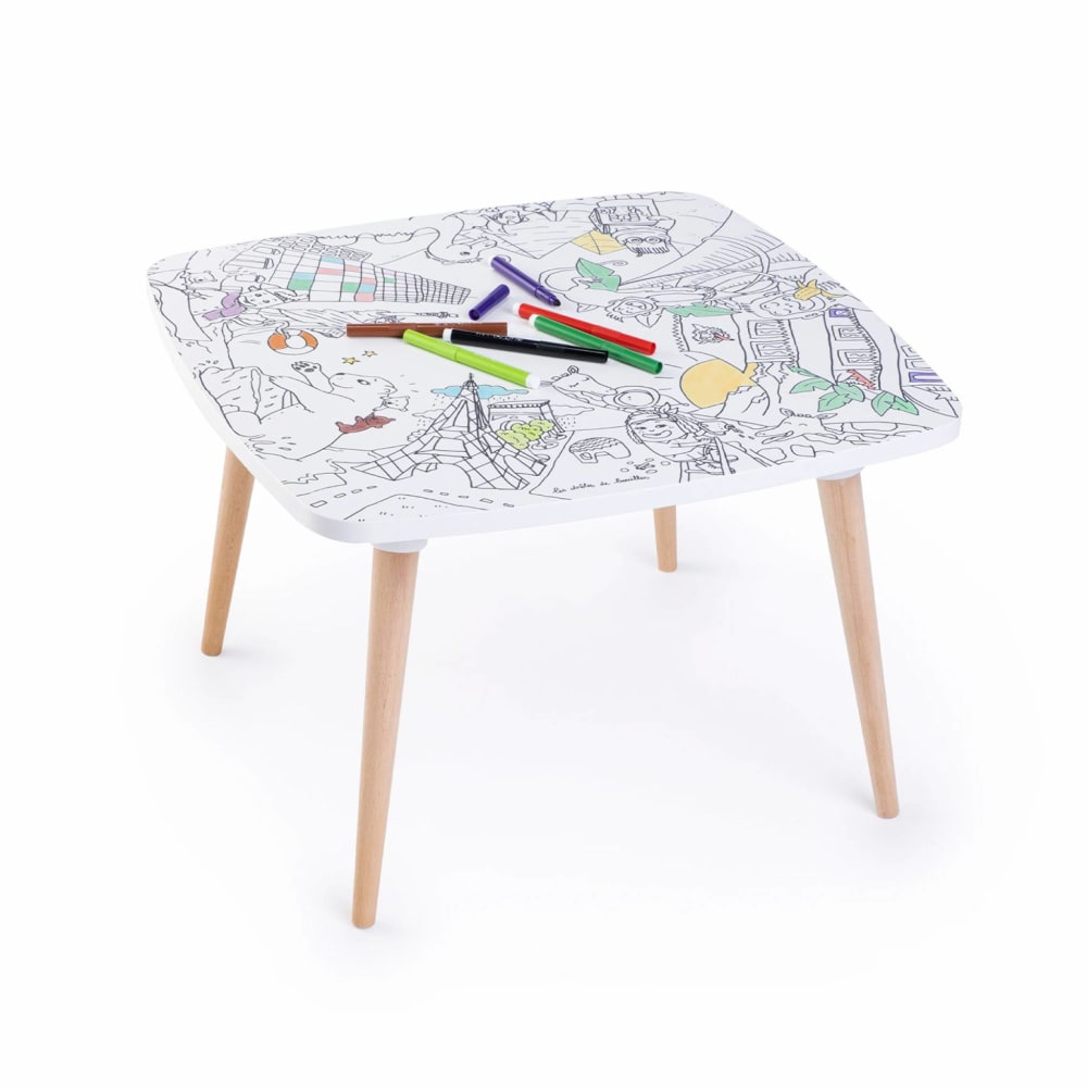 Le voyage formidable – table enfant à colorier - Maisons du Monde