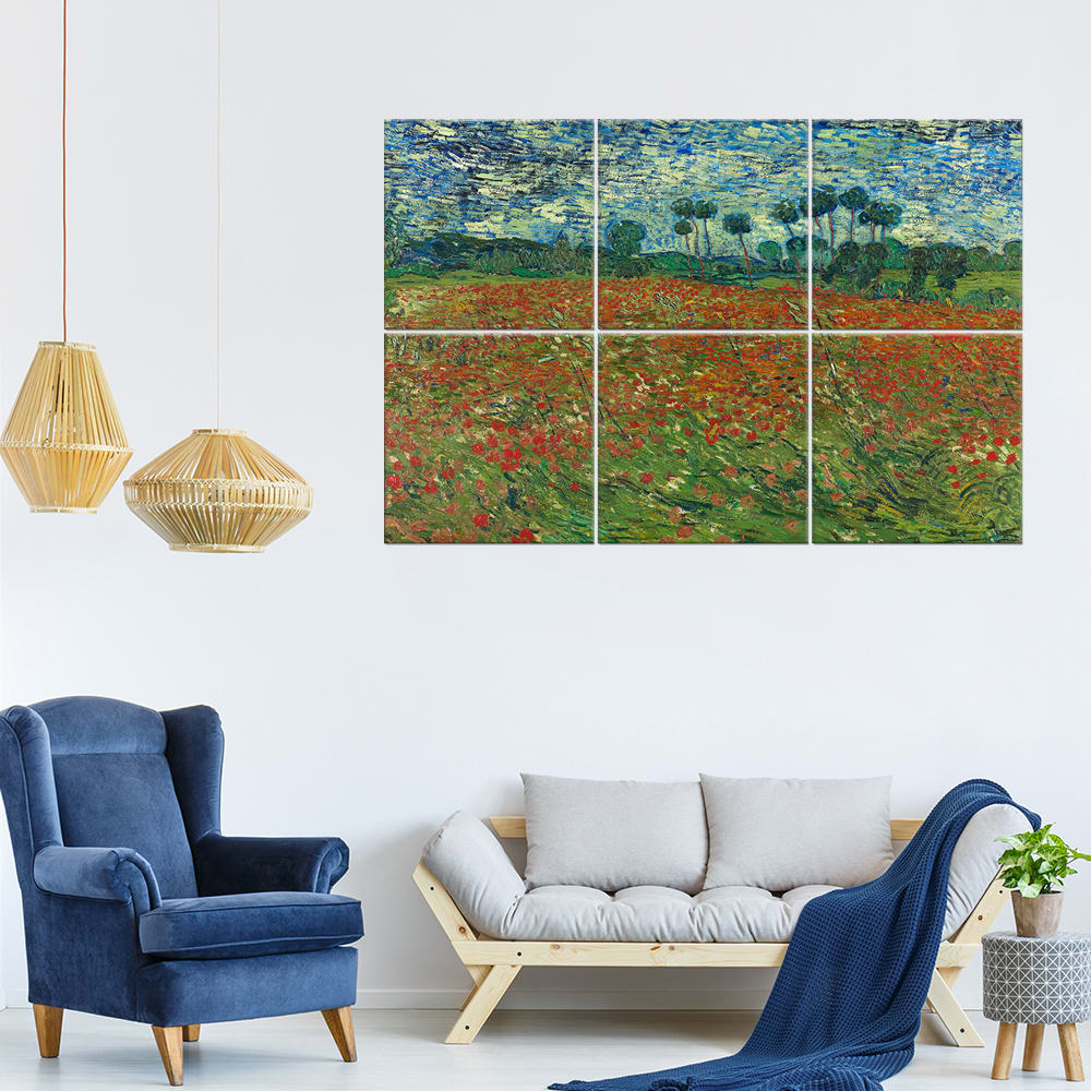 Tableau Le Champ Des Coquelicots - Vincent Van Gogh 100x150cm
