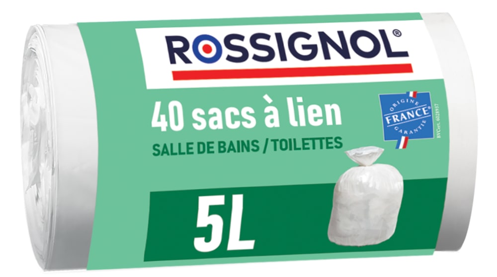 Lot de 40 sacs-poubelle 5L