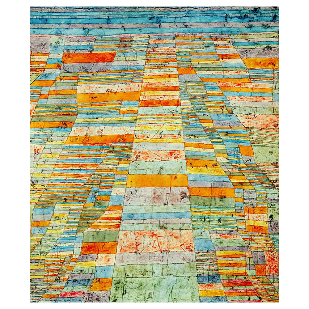 Caminos Principales y Caminos Laterales - Paul Klee - cm. 50x60