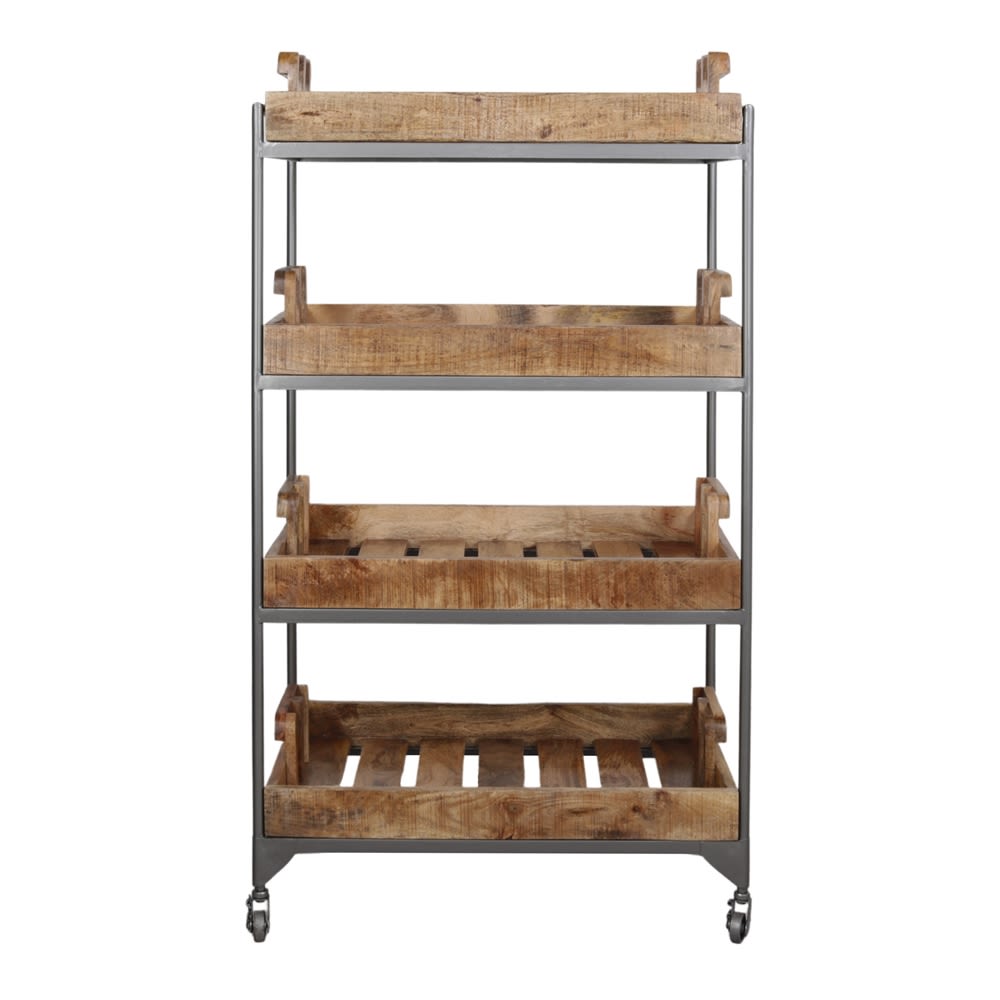 Carro estantería box - naturale - 158x79x46