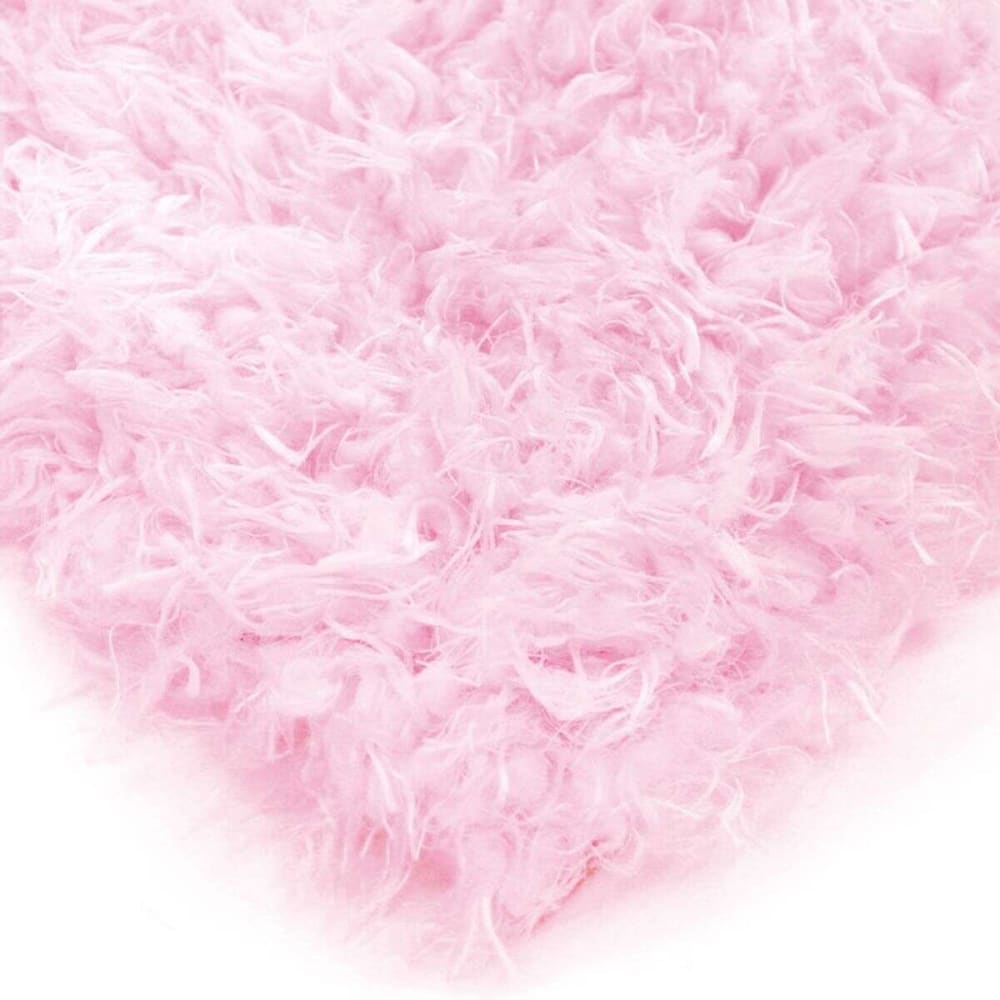Tapis tout doux imitation fourrure rose 160x230 — vue 4