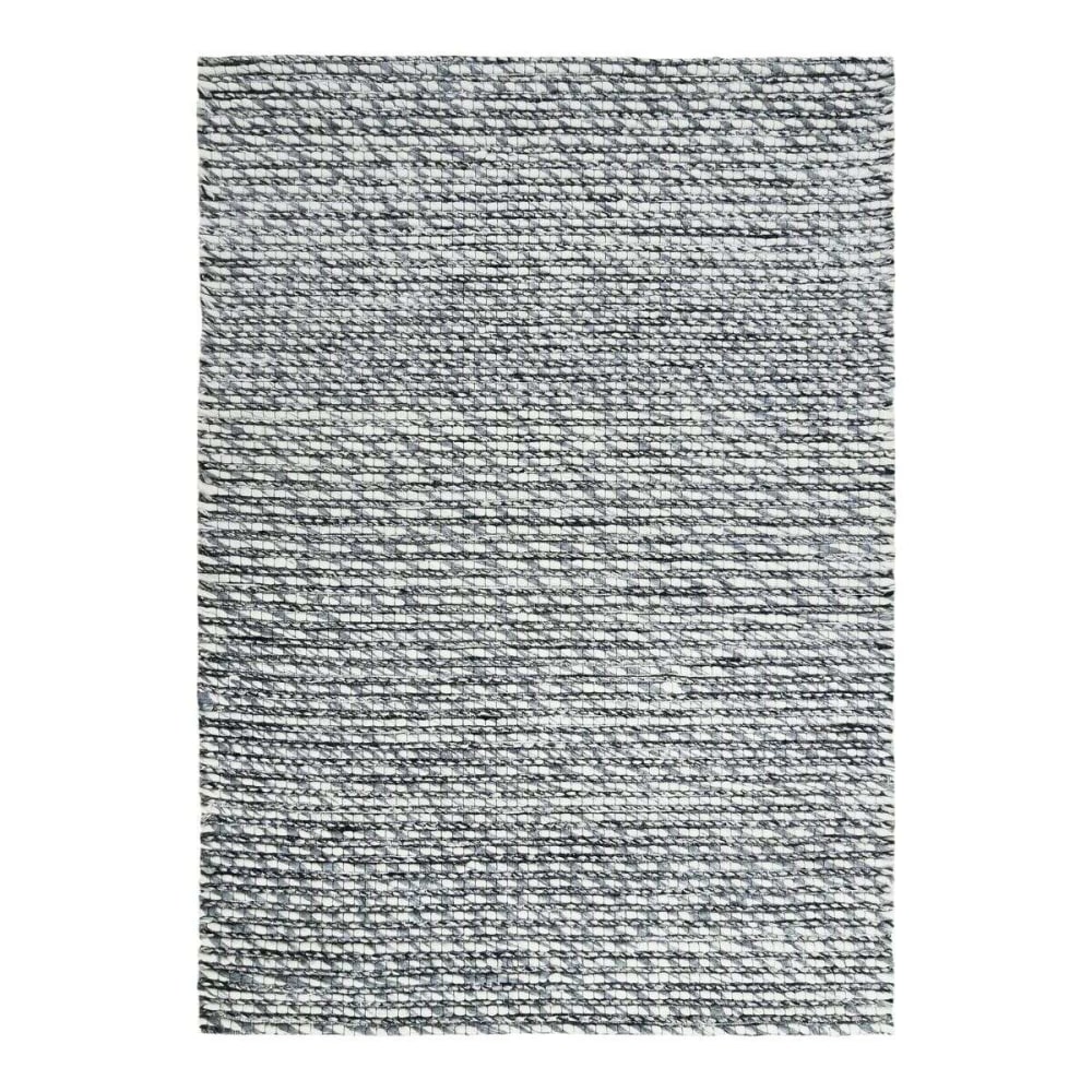 Teppich Wolle Viskose Hellgrau 120x170 - Maisons Du Monde