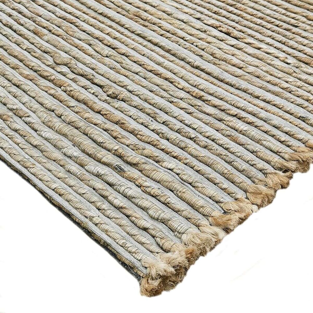 Tapis tissé et tressé en jute et coton naturel 160x230 — vue 4