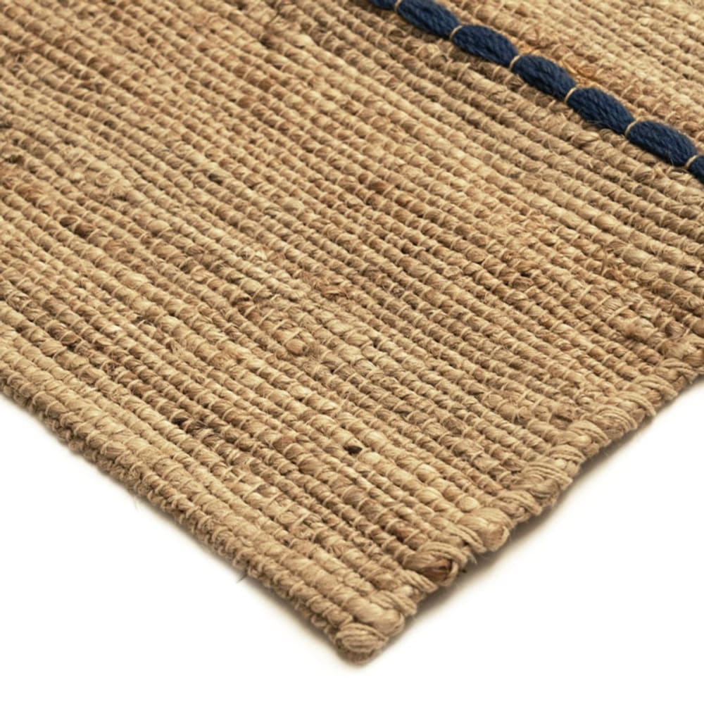 Tapis jute avec tresses en laine multicolores 120x170 — vue 4