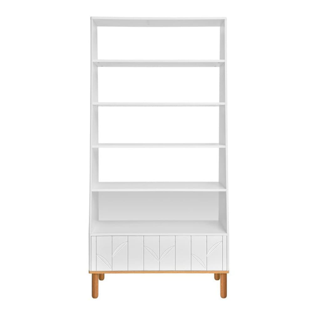 Bibliothèque toteme botanic panneaux mdf et stratifiés blanc Bibliothèque toteme botanic panneaux mdf et stratifiés blanc