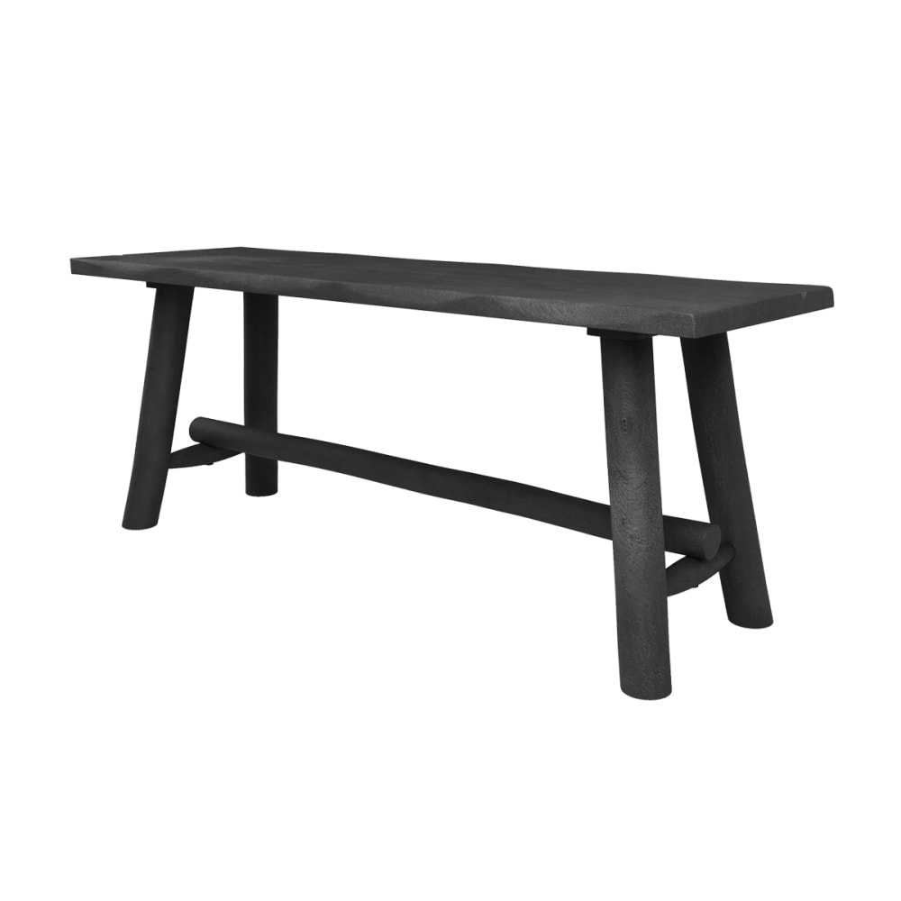 Banc noir en bois de - manguier