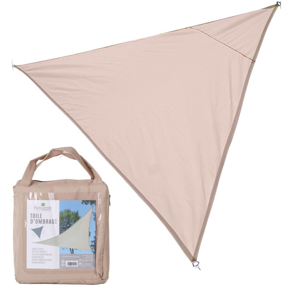 Toile ombrage triangulaire beige - 300x300x300cm - Maisons du Monde