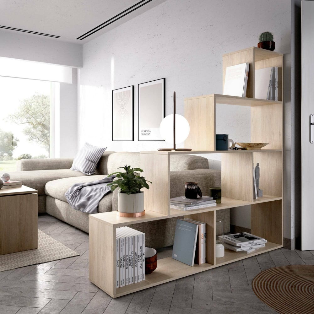 Bibliothèque effet bois beige 158x29 cm - Maisons du Monde