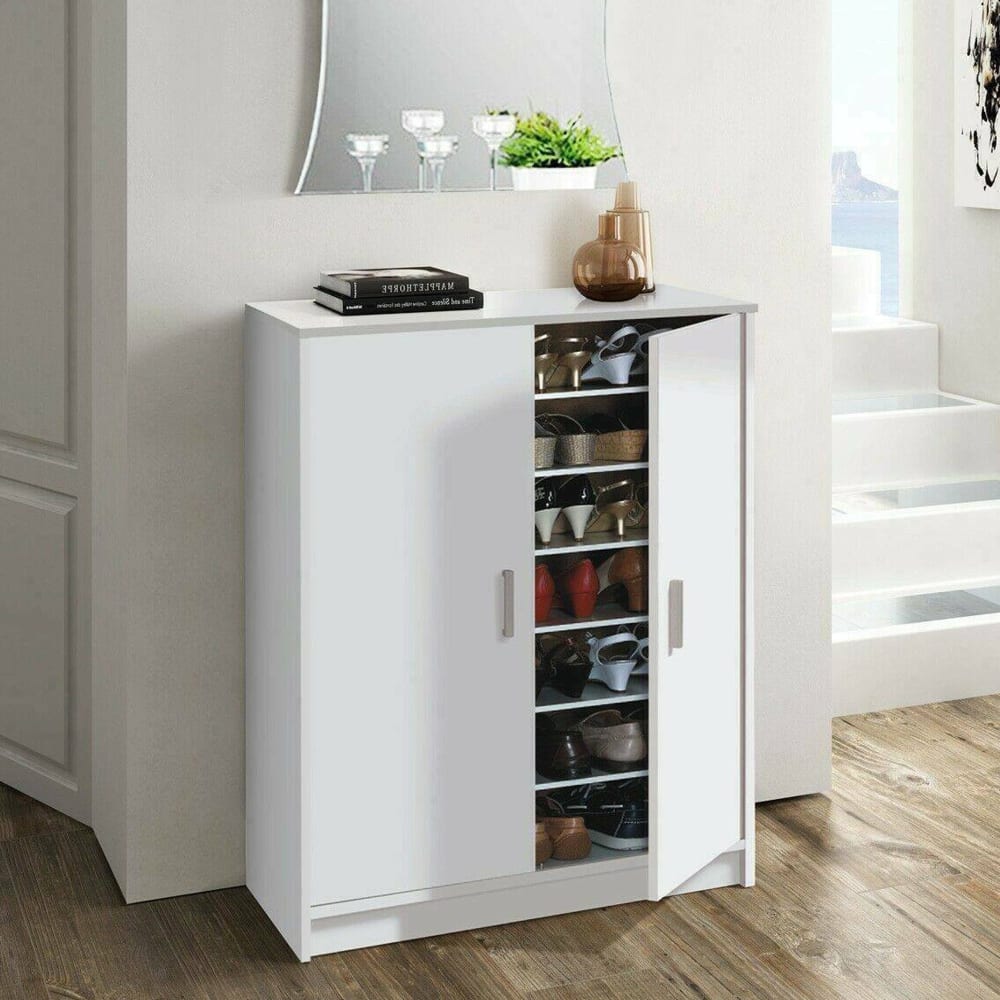 Armoire polyvalente à 2 portes effet bois blanc 75x36 cm - Maisons du Monde