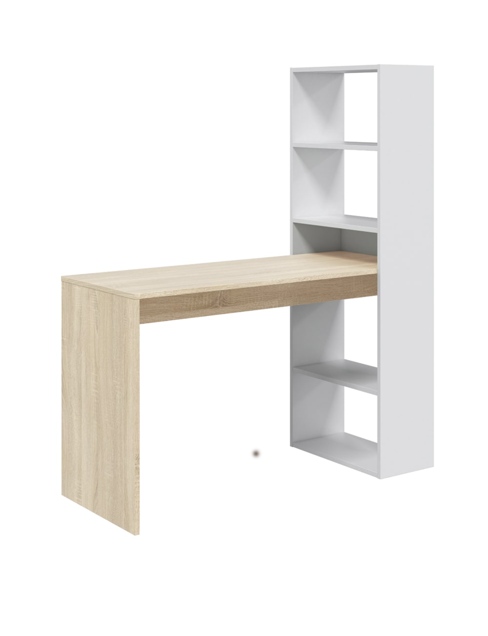 bureau effet bois beige,