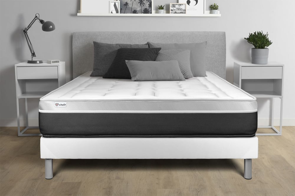 Colchón blanco con espuma viscoelástica 150 x 190 - Maisons du Monde