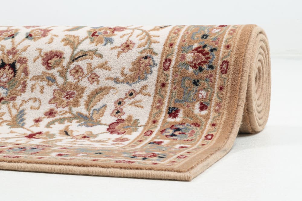 Maschinengewebter Wollteppich - Beige - 80x250 cm - Maisons Du
