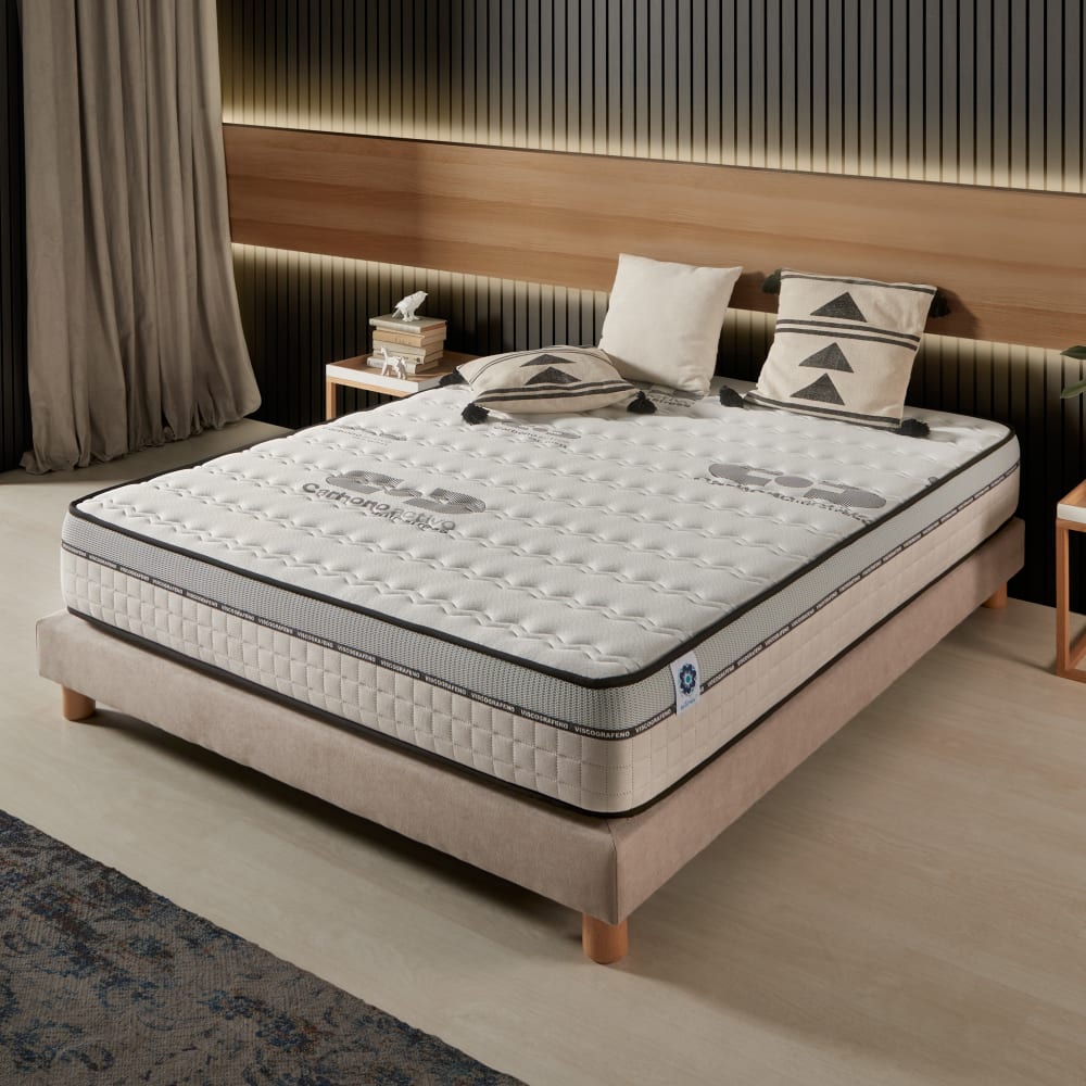 Matelas 180x200 - Mousse à Mémoire de Forme - Épais 30 cm - Très ferme - Maisons du Monde