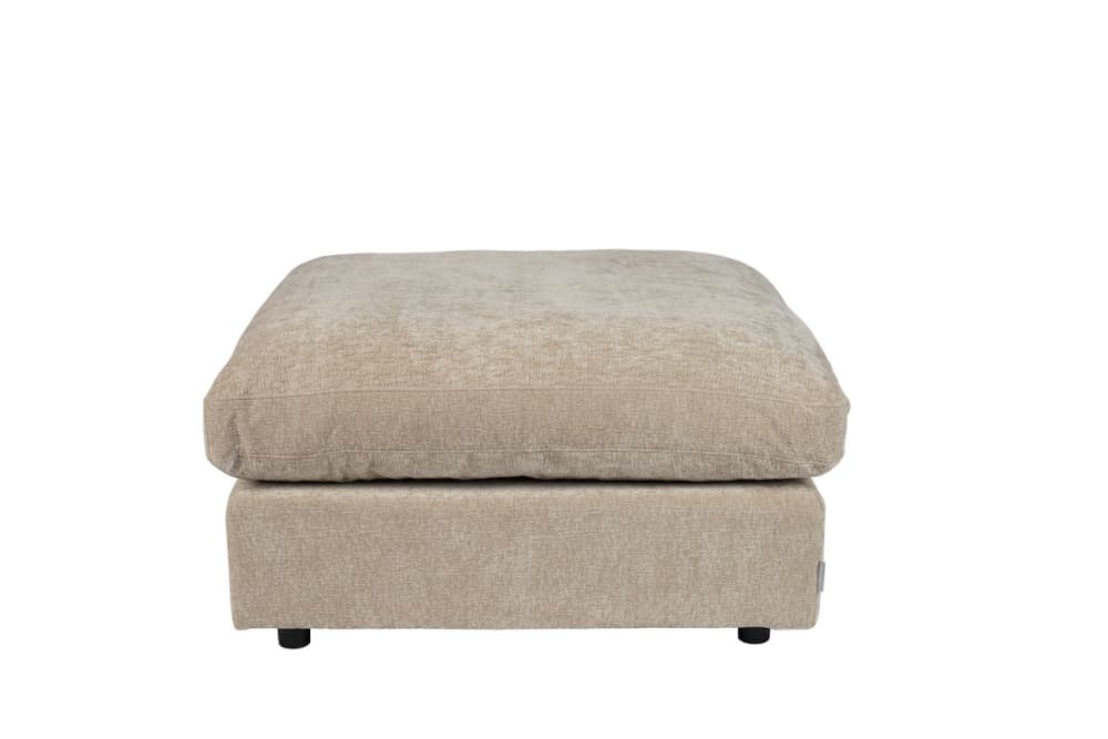 Pouf en tissu beige moderne l 92 Pouf en tissu beige moderne l 92