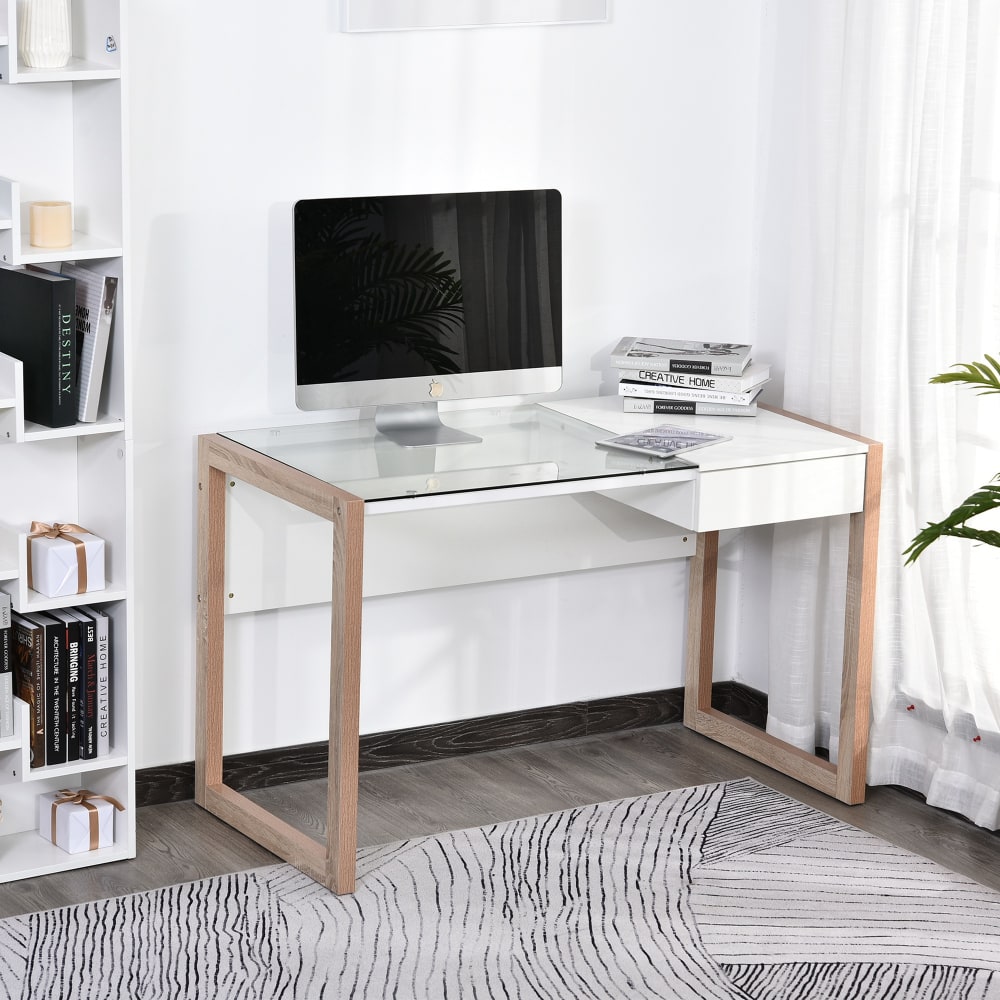 Mesa de ordenador 120x60x75 cm blanco - Maisons du Monde