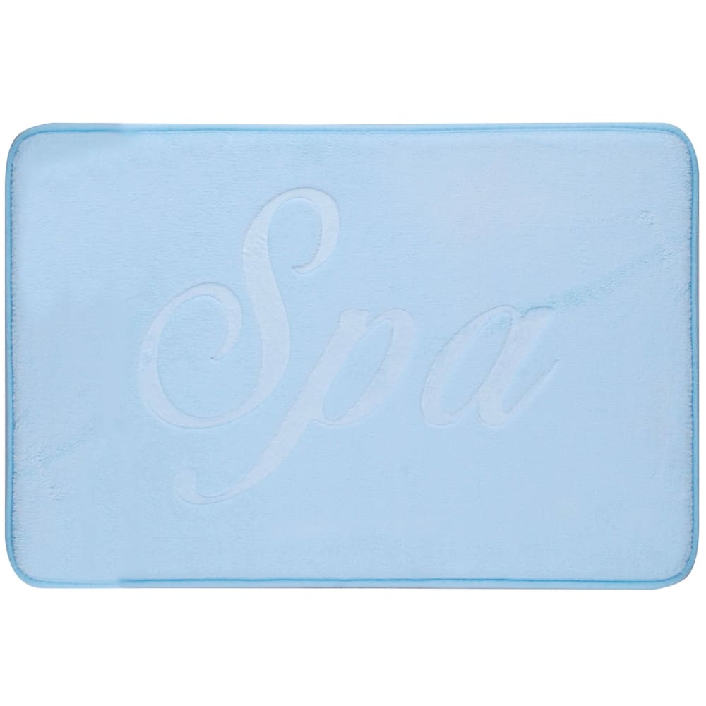 Tapis de bain mémoire de forme bleu 40x60cm