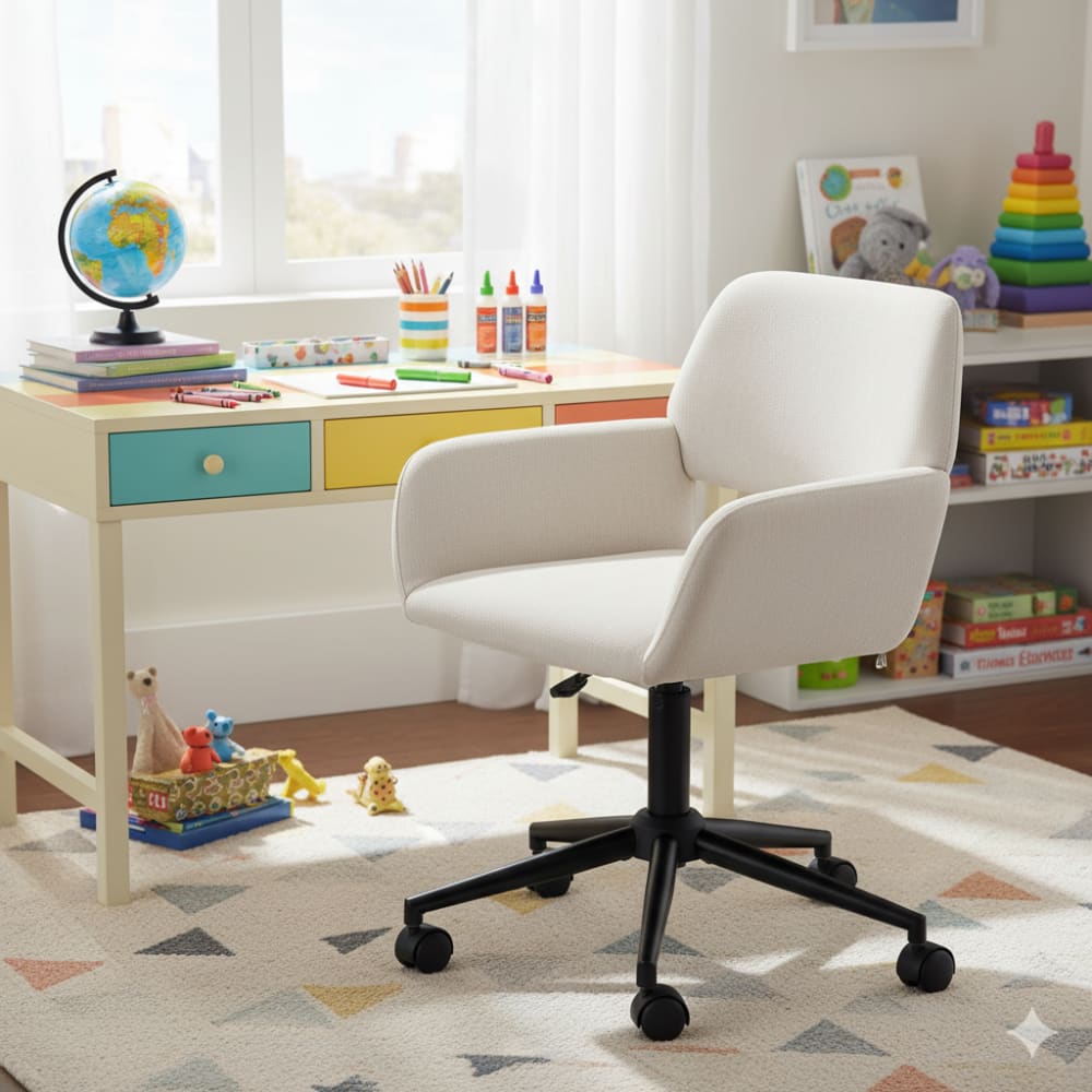 Silla de escritorio para niños con reposabrazos y ruedas - Maisons du Monde