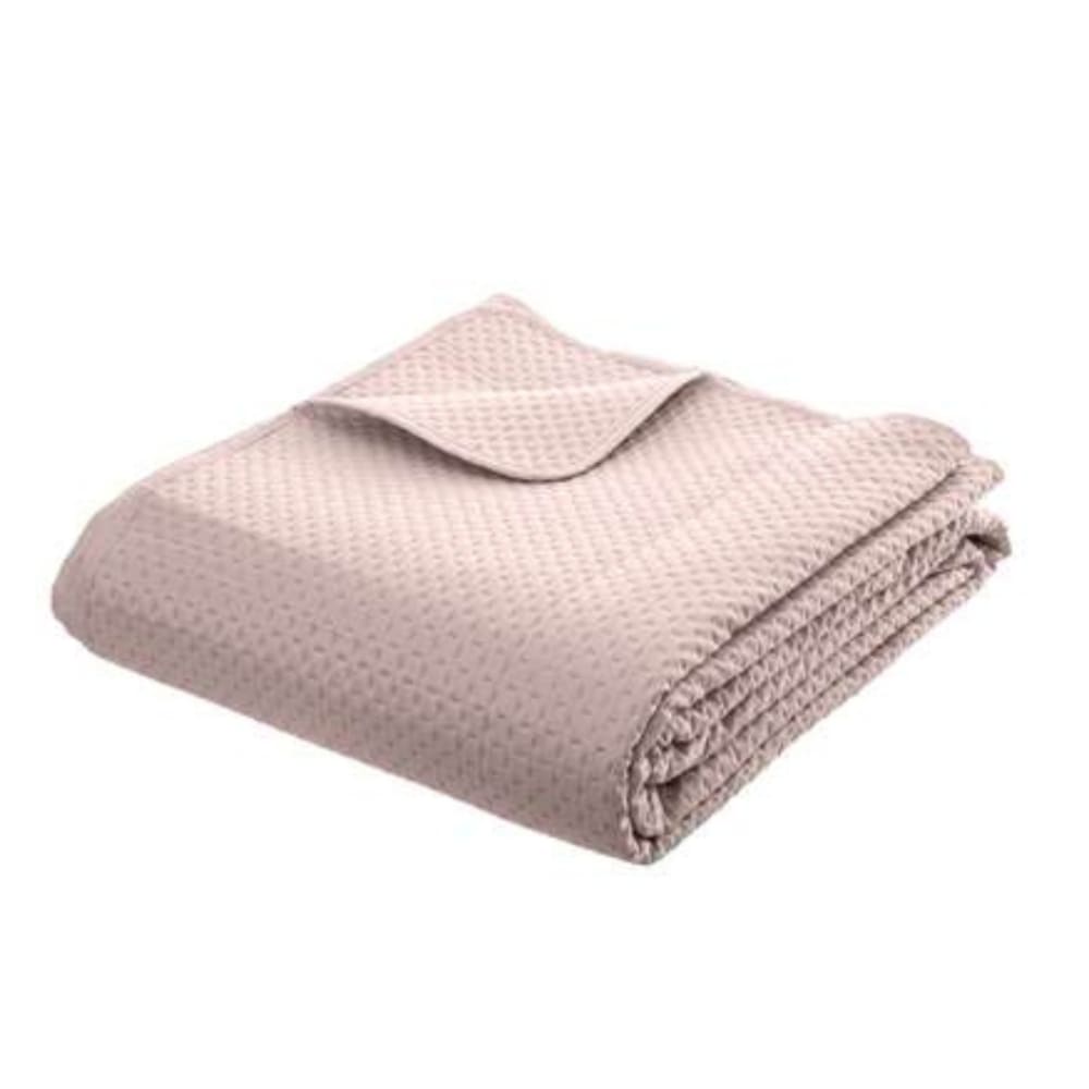 Dessus de lit 240x260 rose + 2 taies