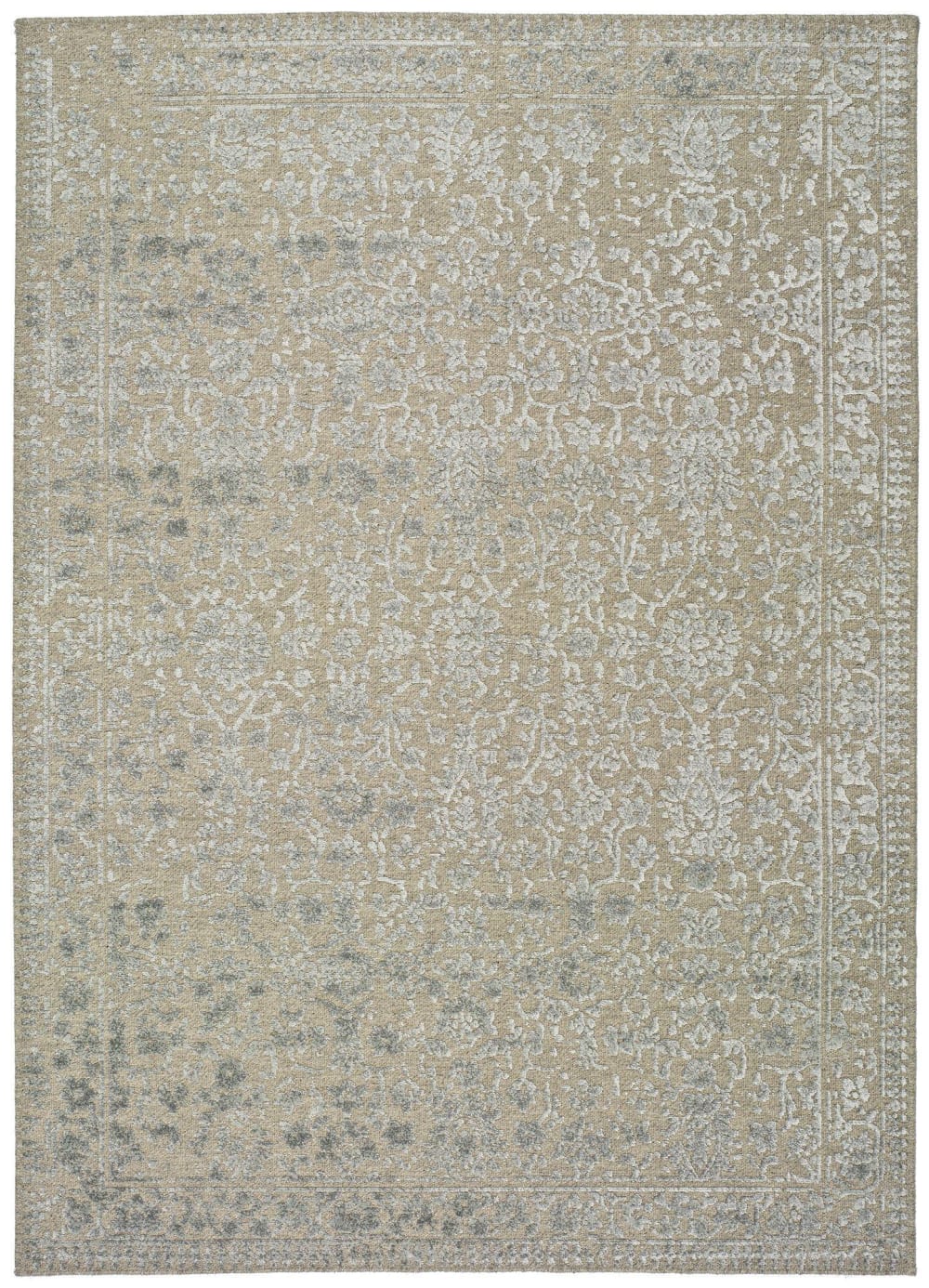 Kurzflorteppich, Vintage, silber, 120x170 cm - Maisons Du Monde
